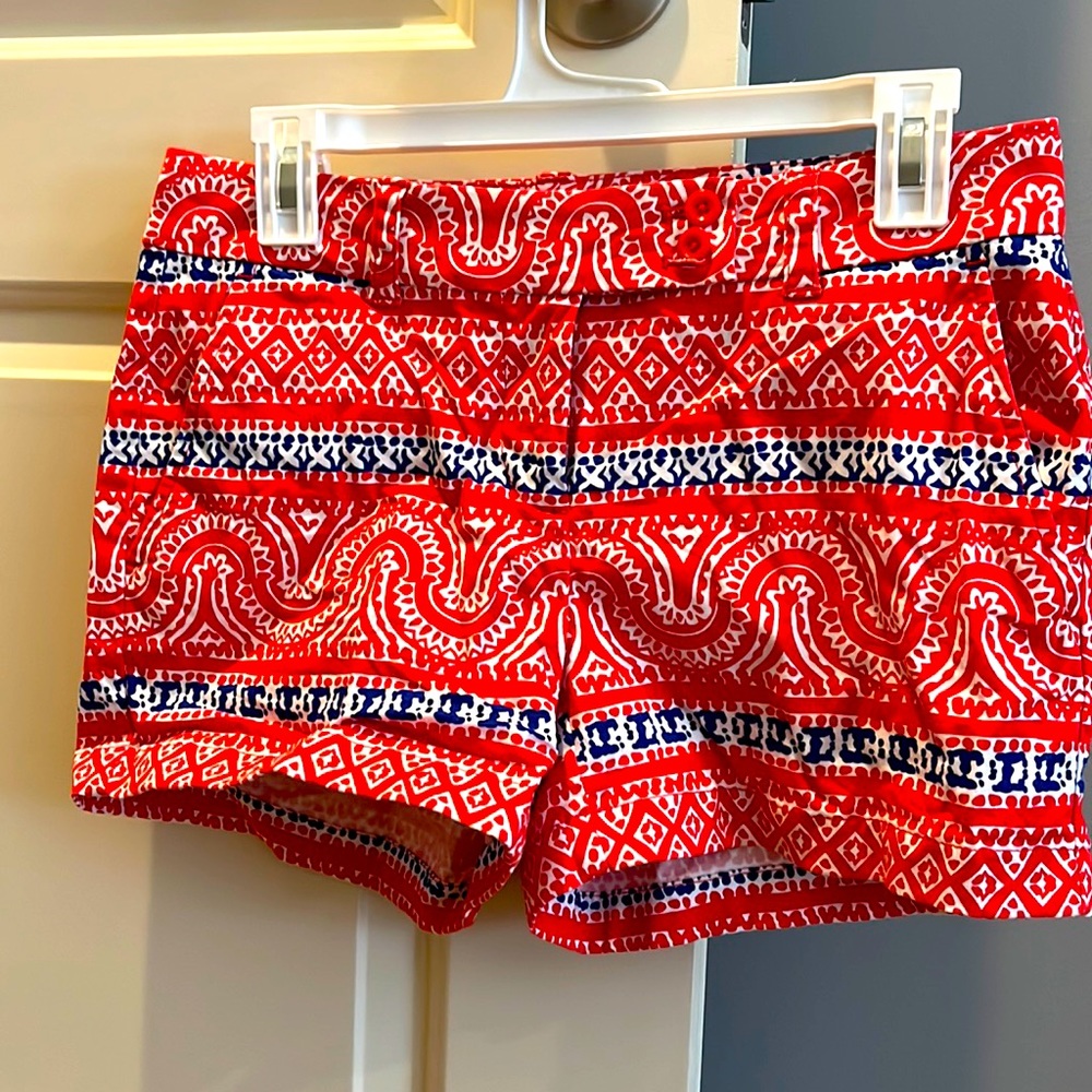 Vineyard Vines Womens Red White Blue Print Shorts 2